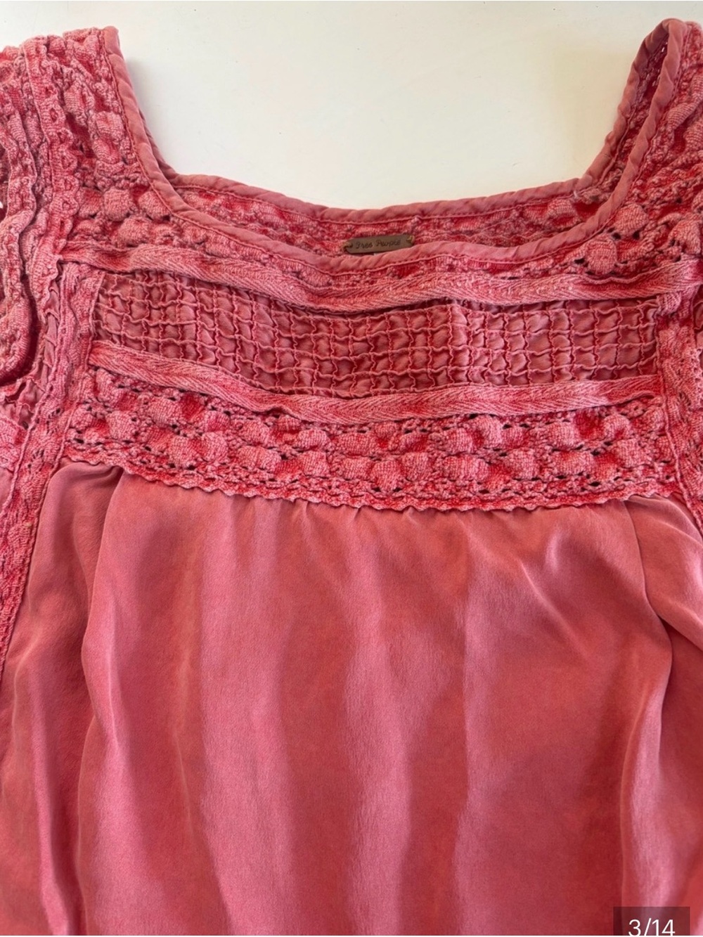 Free People Rosewood Lace Yoke Tank - Picture 4 of 8